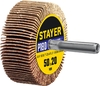 Лепестковый веерный круг на шпильке STAYER P180 50x20 мм 36607-180