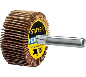 Лепестковый веерный круг STAYER P320 30x15 мм 36606-320