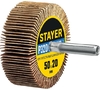 Лепестковый веерный круг на шпильке STAYER P320 50x20 мм 36607-320
