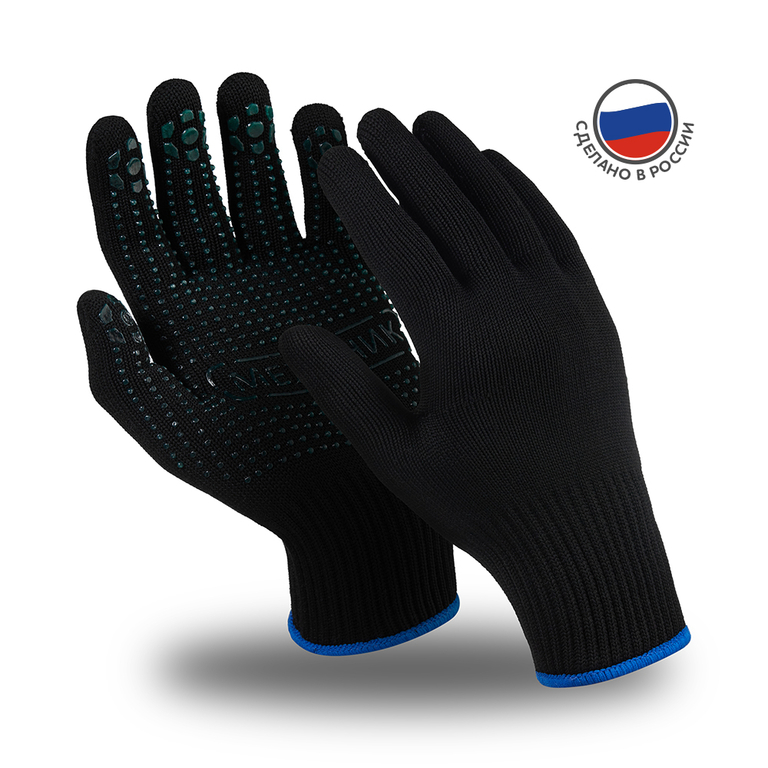 Защитные нейлоновые перчатки Manipula Specialist® "Механик Блэк" MG-114