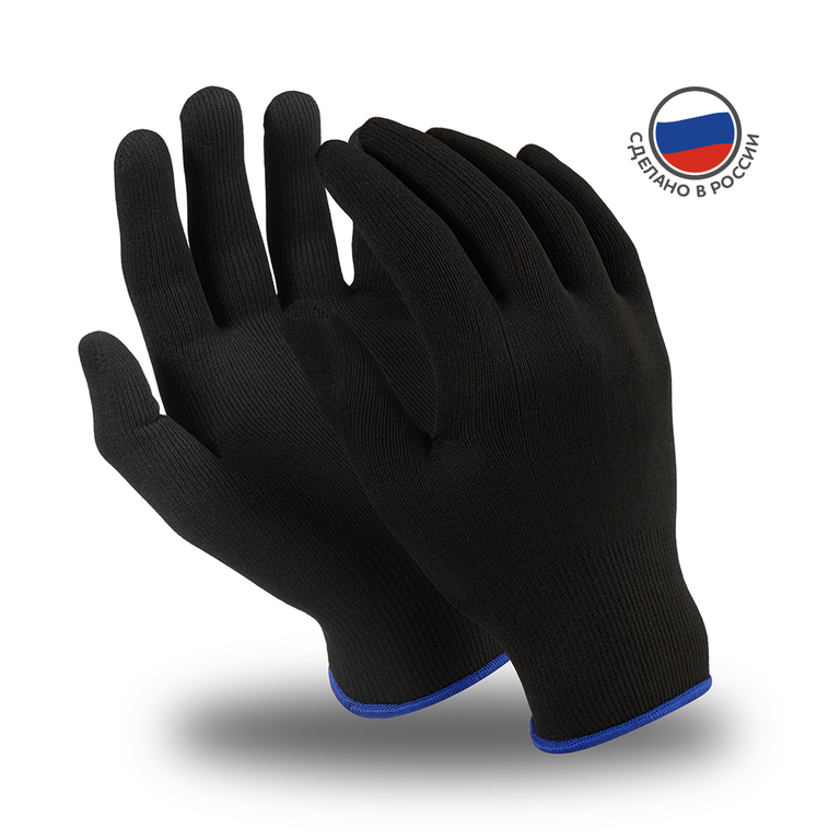 Защитные нейлоновые перчатки Manipula Specialist® "Микрон Блэк" MG-102 (TNY-25)