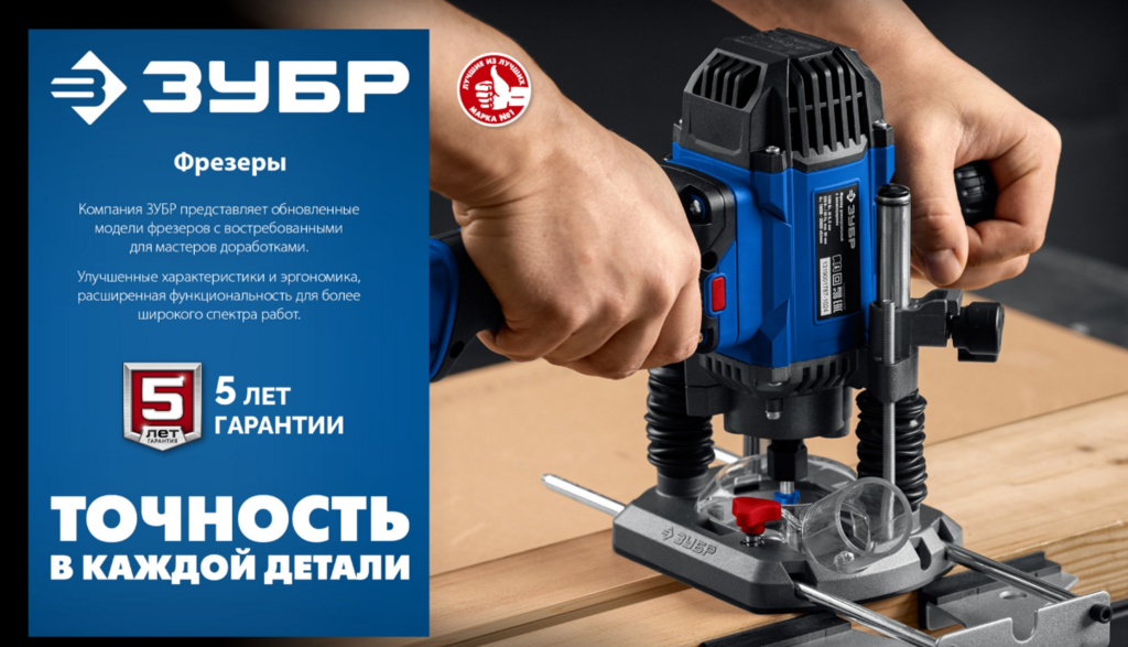 ЗУБР 1650 Вт, 50 мм, Фрезер универсальный ФМУ-1650 мастер