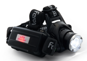 Фонарь FERON TH2305 налобный ZOOM c аккумулятором 5W, 2*18650 IP44 пластик/алюминий, 41709