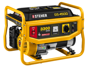 Генератор STEHER GS-4500, 3000 Вт, бензиновый