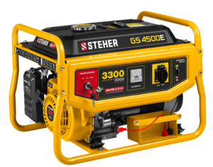 Генератор STEHER GS-4500Е, 3000 Вт, бензиновый, электрический стартер
