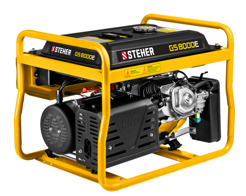 Генератор STEHER GS-8000Е, 6500 Вт, бензиновый, электрический стартер