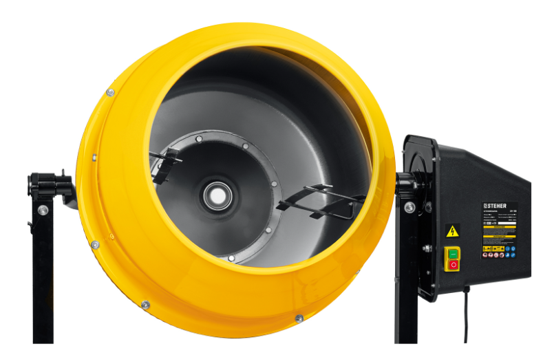 Бетономешалка STEHER CM-180, 700 Вт., 180 л., армированный полиамид
