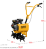 Культиватор STEHER GK-150 бензиновый, 2200 Вт., ширина 450 мм, глубина 250 мм.