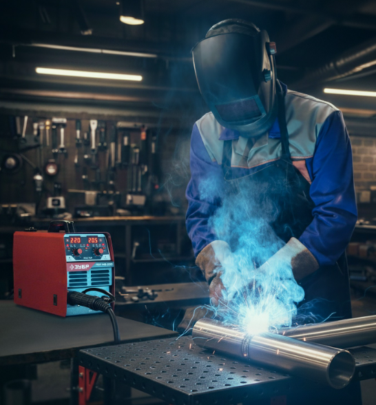Полуавтомат сварочный ЗУБР ПСГ-М8-220, MIG / MAG, FCAW (без газа), MMA, TIG, инвертор