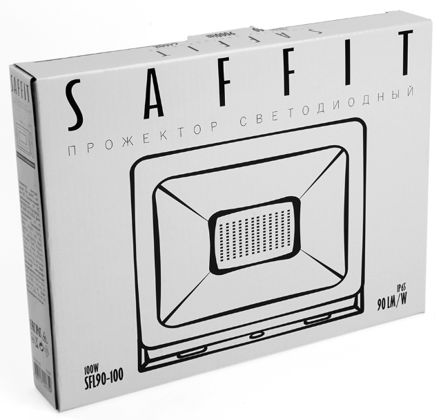 Прожектор FERON SAFFIT SFL90-100 светодиодный IP65 100W 4000K черный, 55230