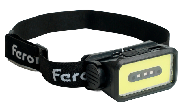 Фонарь FERON TH2315 налобный c аккумулятором 5W, 2000mAh IP44, USB type-C, ABS пластик, 51620