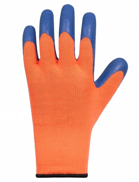 Зимние перчатки двойные Снегирь с латексным покрытием